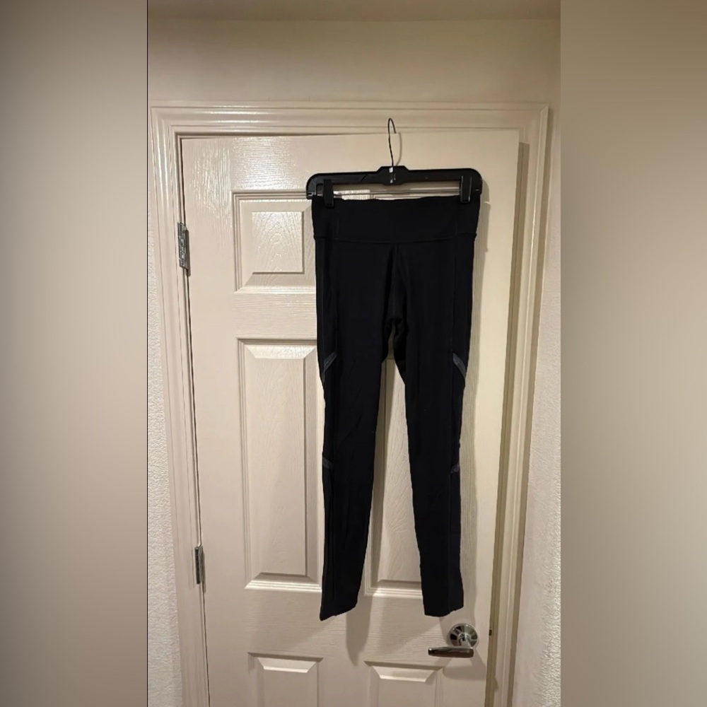 PINK Victoria's Secret Mesh Black Leggings
